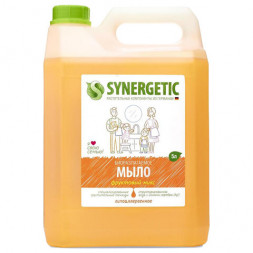 Мыло жидкое 5 л SYNERGETIC &quot;Фруктовый микс&quot;, гипоаллергенное, биоразлагаемое, 105502