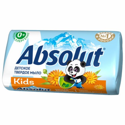 Мыло туалетное детское 90 г, ABSOLUT KIDS &quot;Календула&quot;, натуральное, 07357, 6063