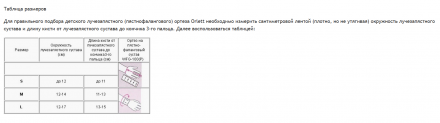 Ортез WFG-100(P) на пястно-фаланговый сустав