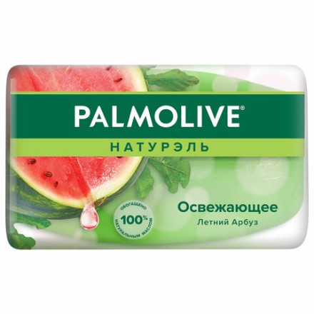 Мыло туалетное 90 г, PALMOLIVE НАТУРЭЛЬ &quot;Летний арбуз&quot;, освежающее, 32940, 8693495032940