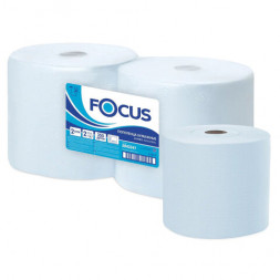 Бумага протирочная FOCUS (Система W1) Jumbo, 2-слойная, КОМПЛЕКТ 2 рулона, 350 м, 1000 листов, лист 33х35, 5043341