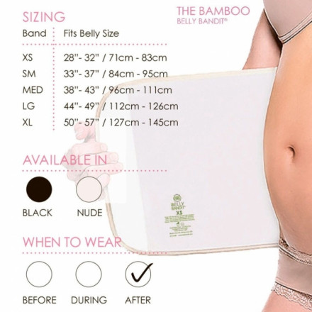 Бандаж послеродовый Bamboo Black BELLY BANDIT