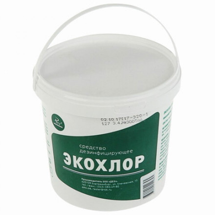 Средство дезинфицирующее 1 кг ЭКОХЛОР, таблетки 300 шт.