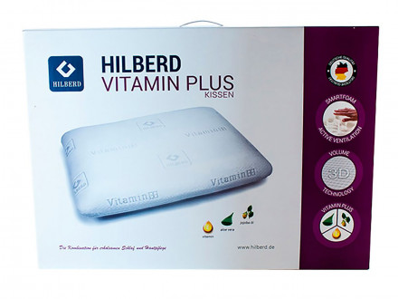 Подушка ортопедическая с эффектом памяти VITAMIN PLUS, HILBERD