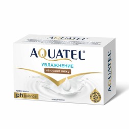Мыло-крем 90 г AQUATEL &quot;Классическое&quot; увлажняющее, не сушит кожу, 6229