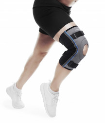Усиленный коленный бандаж шарнирный Hyper-X Rehband 7783