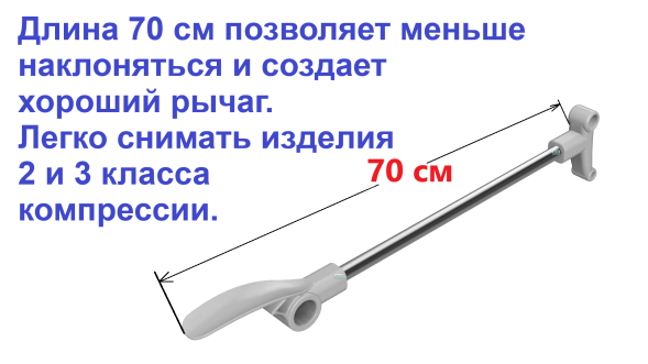 Приспособление для снятия компрессионных чулок и гольф, батлер "Комфорт Слайдер" MedVRus