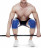 Наколенник Rehband 7084 Blue Line Knee Support из плотного 7 мм. Thermoprene.