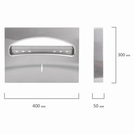 Диспенсер для покрытий на унитаз LAIMA PROFESSIONAL INOX, (V1) 1/2, нержавеющая сталь, матовый, 605702