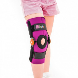 Детский ортез колена с регулировкой подвижности и пателлярным кольцом Reh4Mat Fix-kd-09