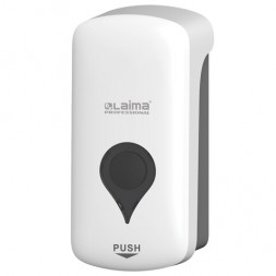 Дозатор для мыла-пены ULTRA LAIMA PROFESSIONAL, НАЛИВНОЙ, 1 л, белый, ABS-пластик, 606832