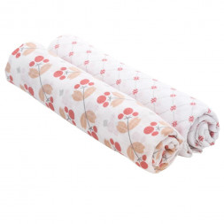 Bebe Au Lait (США) Муслиновые пеленки 2 шт. Dewberry/Lattice