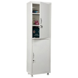 Шкаф медицинский 1-створчатый HILFE &quot;МД 1 1650/SS&quot; 1755х500х320 мм, белый, S26199201009