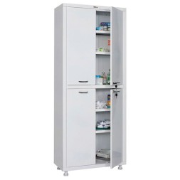 Шкаф медицинский 2-створчатый HILFE &quot;МД 2 1670/SS&quot; 1755х700х320 мм, белый, S26199203009