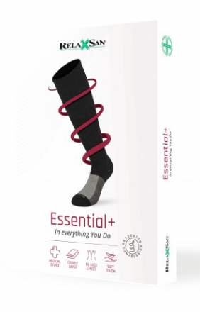 Гольфы Relaxsan Essential+ с хлопком, кашемиром и серебряной нитью 2 класс.