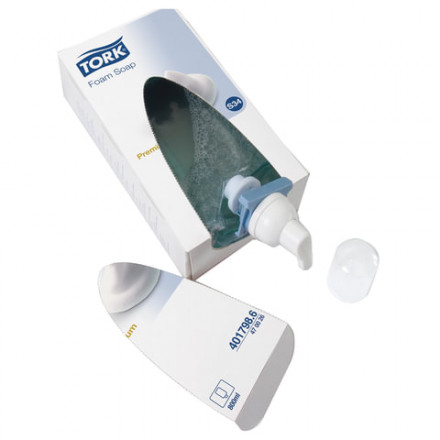 Картридж с жидким мылом-пеной одноразовый TORK (Система S34) Premium, 0,8 л, 470026