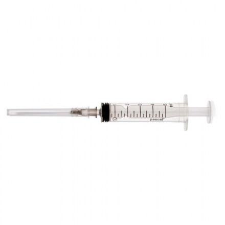Шприц 3-х компонентный PASCAL, 5 мл, КОМПЛЕКТ 10 шт., в коробке, игла 0,7х40 - 22G, 120407