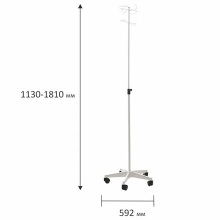 Штатив медицинский HILFE &quot;MB MDS-01&quot;, 1130-1810х592х592 мм, S26599102212