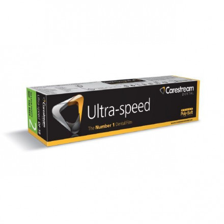 Рентген. пленка для Стоматологии 30,5 х 40,5 мм /150л./ - Carestream Health-Ultra-Speed DF-58 (D-speed) (Super Polysoft)