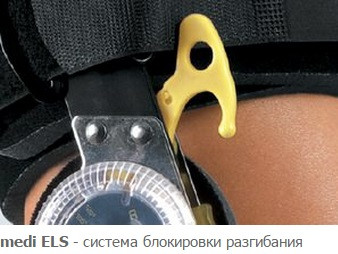 Облегченный реабилитационный телескопический коленный ортез с регулятором - medi ROM deluxe cool
