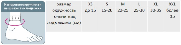 Бандаж Orlett MAN-101 на голеностопный сустав серии COOLMAX®